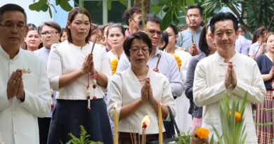 อนุรักษ์และสืบสานประเพณีสักการะศาลพระภูมิ