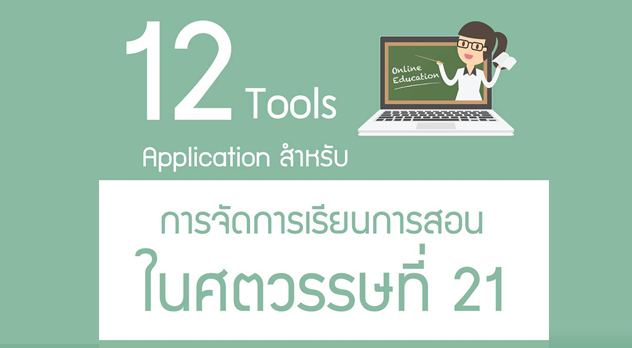 12 Tools Application สำหรับการจัดการเรียนการสอนในศตวรรษที่ 21